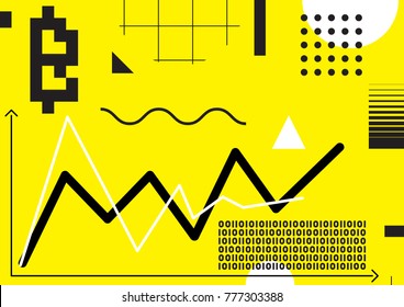 Vector abstract background, illustrative typography horizontal banner for Blockchain , cryptocurrencies , bitcoin and distributed ledger technology concept. Block chain , network connect