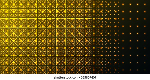 Vector abstract background with the image of the infinite perspectives of a futuristic design .