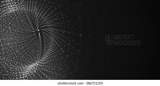 Vector abstract background with the image of the infinite perspectives of a futuristic design .