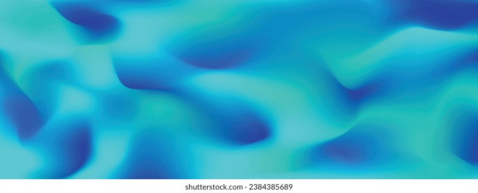 Vector.  Fondo abstracto que imita las ondas de fusión. Movimiento futurista de remolinos. Tonos azules. Banner web, encabezado.
