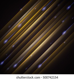 Vector abstract background. Inclined glowing stripes.
