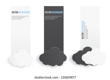 Vector abstract background. Infographics banner and numbered