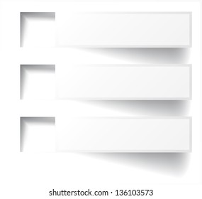 Vector abstract background. Infographics banner and numbered