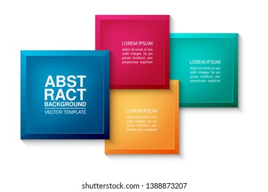 Vector abstract background for infographics, business, presentations, web design, 3 options.