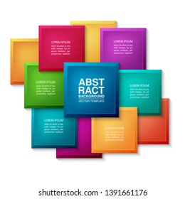 Vector abstract background for infographics, business, presentations, web design, 6 options.