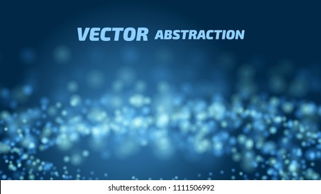 Vector abstract background. Internet data connection illustration. Space, universe with blurring stars. Electronic colorful abstraction.