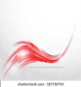 Vector abstract background. Isolated wavy lines on white background.