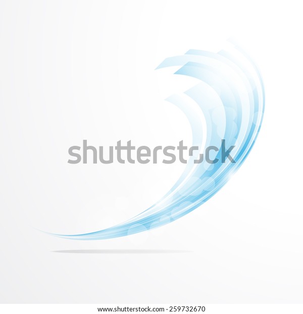 Vector Abstract Background Isolated Wavy Lines Stock Vector (Royalty