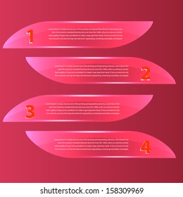 Vector abstract background. Label color and lines