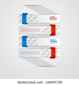 Vector abstract background. Label color and square