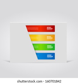 Vector abstract background. Label color and lines