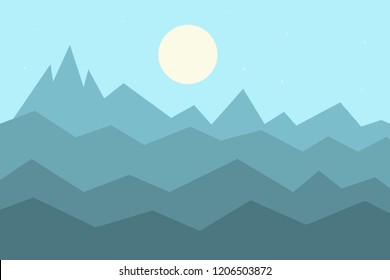 Vector abstract background of landscape