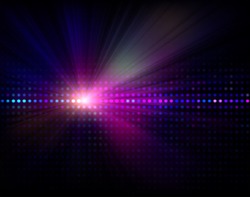 Vector Abstract Background With Led Display And Light - Rays