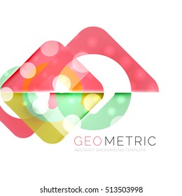 Vector abstract background with light effects