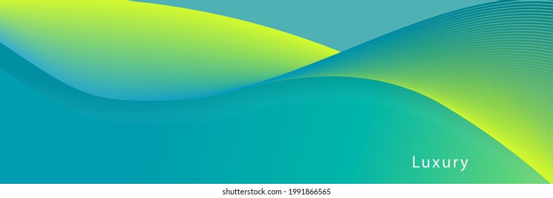 vector Abstract background light green modern corporate concept with light yellow color pattern can be edited wavy.