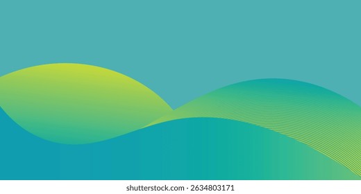 vector Abstract background light green modern corporate concept with light yellow color pattern can be edited wavy.