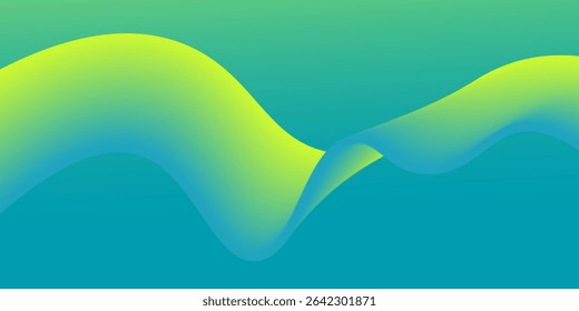 vector Abstract background light green modern corporate concept with light yellow color pattern can be edited wavy.