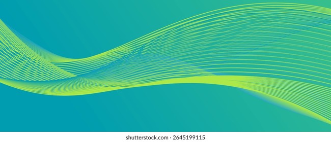 vector Abstract background light green modern corporate concept with light yellow color pattern can be edited wavy.