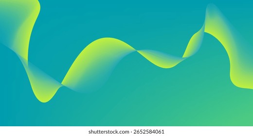 vector Abstract background light green modern corporate concept with light yellow color pattern can be edited wavy. eps10 modern