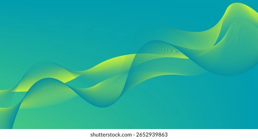 vector Abstract background light green modern corporate concept with light yellow color pattern can be edited wavy. modern EPS10