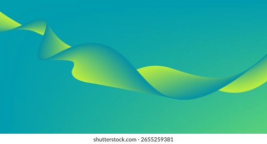 vetor fundo abstrato luz verde moderno conceito corporativo com padrão de cor amarelo claro pode ser editado eps10 ondulado.