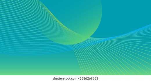 Vector de fondo Abstractas de luz verde concepto corporativo moderno con luz de línea de arte simple bueno agradable natural