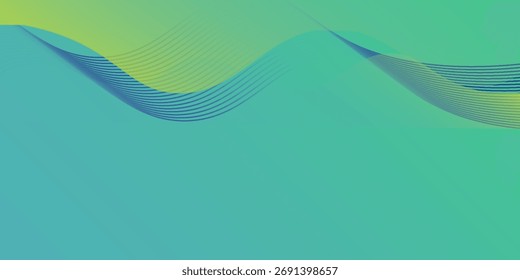 vetor Fundo abstrato luz verde moderno conceito corporativo com luz amarela arte 