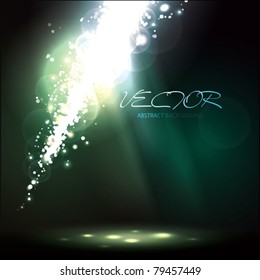Vector Abstract Background with Light Rays