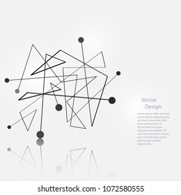 Vector abstract background with line design