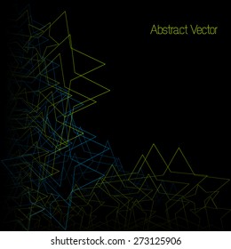 Vector abstract background, Line stars