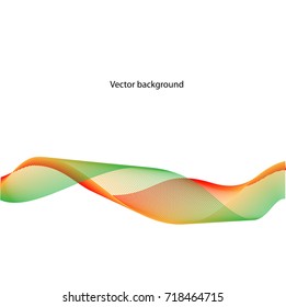 Vector abstract background. Line waves. For business, science, technology design.