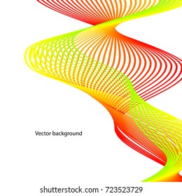 Vector abstract background. Line waves. For business, science, technology design.