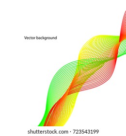 Vector abstract background. Line waves. For business, science, technology design.