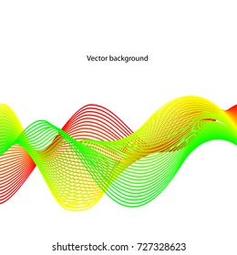 Vector abstract background. Line waves. For business, science, technology design.
