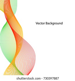 Vector abstract background. Line waves. For business, science, technology design.