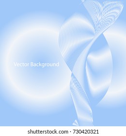 Vector abstract background. Line waves. For business, science, technology design.