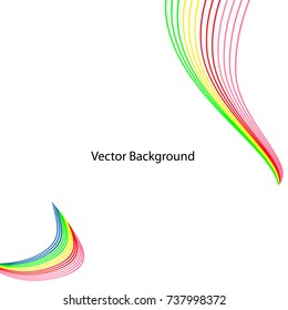 Vector abstract background. Line waves. For business, science, technology design.