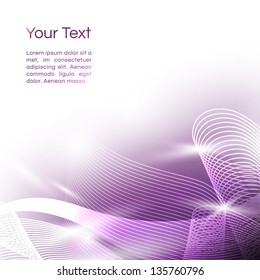 vector abstract background with lines and lights