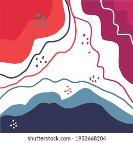 Vector abstract background with lines and spots