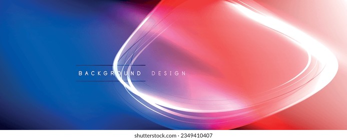 Vector abstract background - liquid transparent bubble shapes on fluid gradient with shadows and light effects