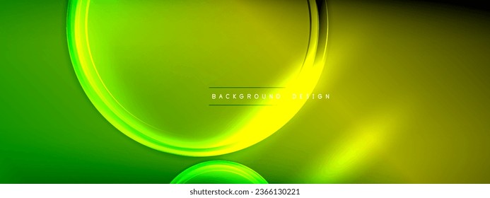 Vector abstract background - liquid transparent bubble shapes on fluid gradient with shadows and light effects