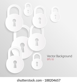 Vector abstract background - lock