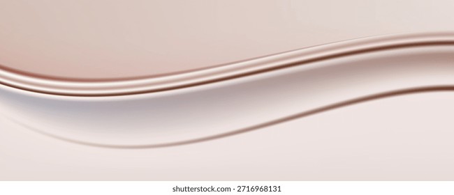 Vector of  abstract background. luxury cloth or liquid wave or wavy folds of silk texture satin velvet material or luxurious. Smooth elegant peach silk can use as background.