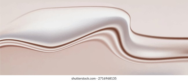 Vector de fondo abstracto. paño de lujo o onda líquida o pliegues ondulados de seda textura satén terciopelo material o lujoso. Suave elegante, Vector Eps10