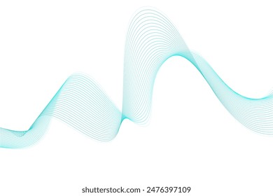 Vector abstract background luxury dynamic wavy lines