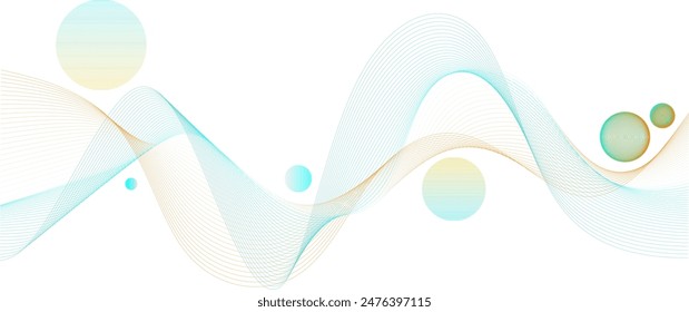 Vector abstract background luxury dynamic wavy lines