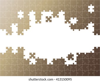 Vector Abstract background made from colorful puzzle pieces and place for your content