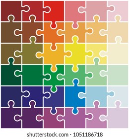 Vector Abstract background made from puzzle pieces