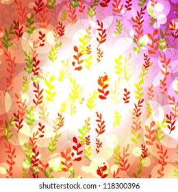 Vector abstract background made using a corn spike drawings