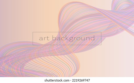 Vector abstract background magic wave and line. Smooth dynamic modern geometric. Gradient element, digital backdrop.